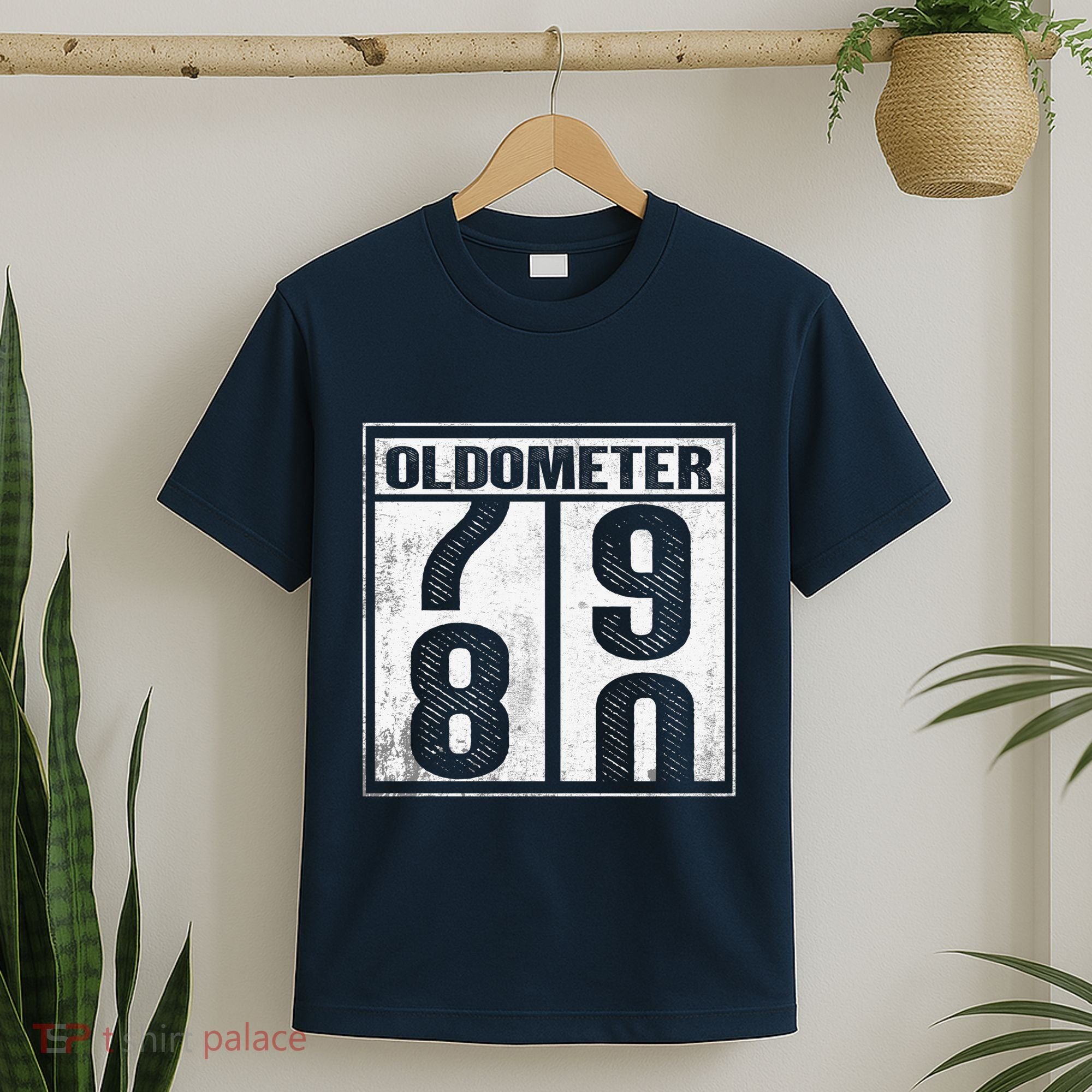 80th Birthday Eighty Years Old 80 Oldometer 7980 Retiring T-Shirt