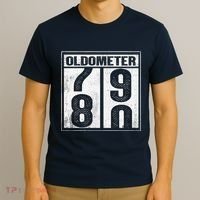 80th Birthday Eighty Years Old 80 Oldometer 7980 Retiring T-Shirt thumb 3