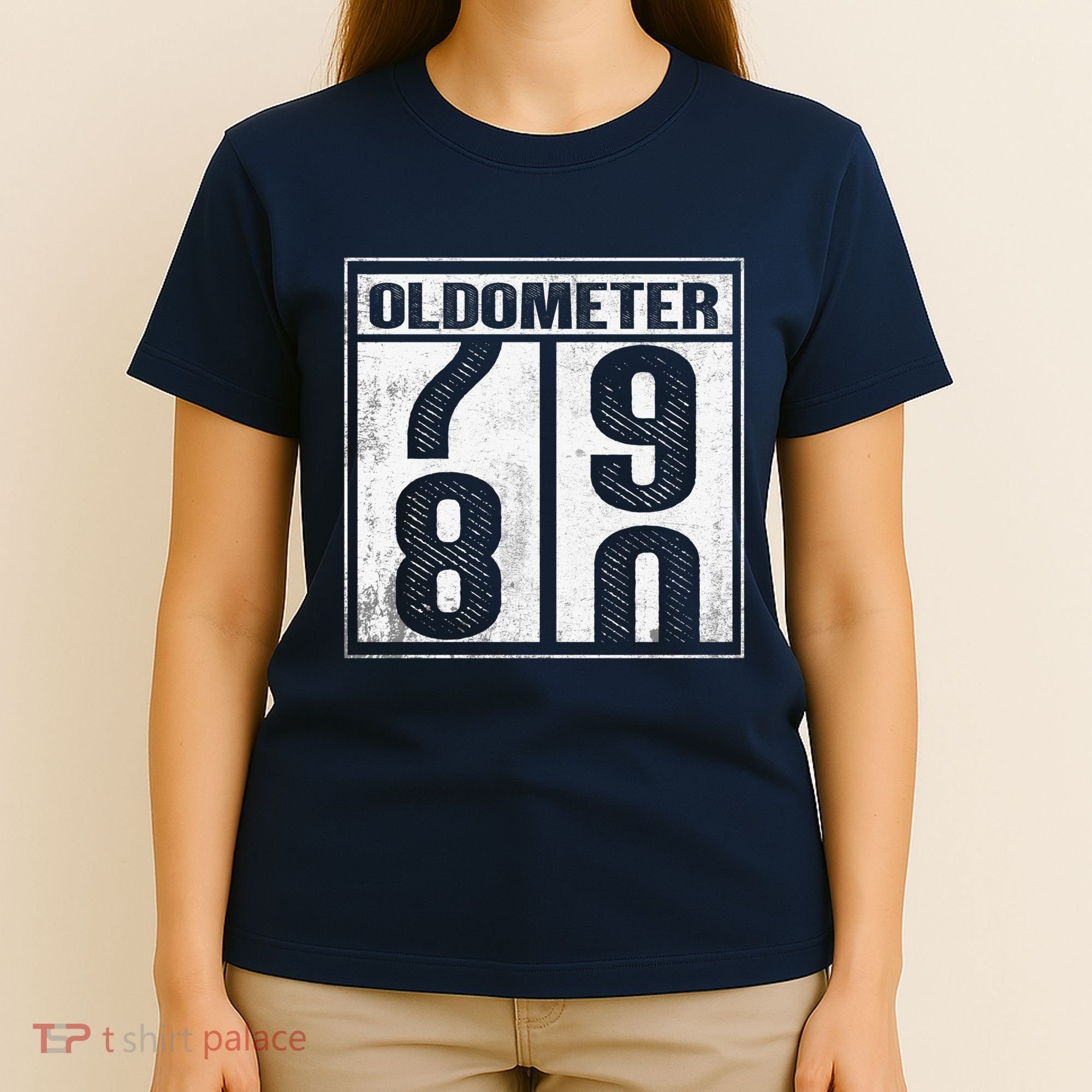 80th Birthday Eighty Years Old 80 Oldometer 7980 Retiring T-Shirt