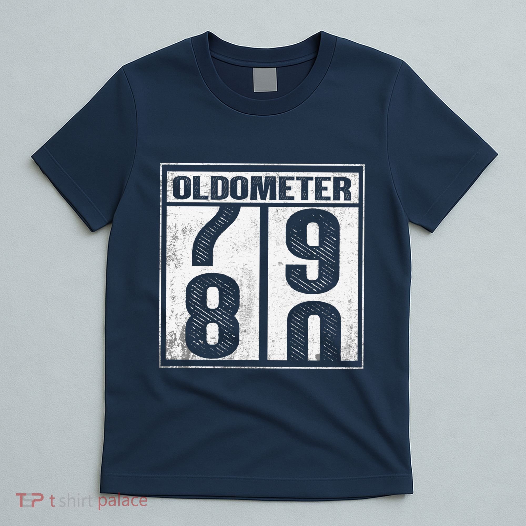 80th Birthday Eighty Years Old 80 Oldometer 7980 Retiring T-Shirt