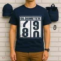 80th Birthday Eighty Years Old 80 Oldometer 7980 Retiring T-Shirt thumb 6