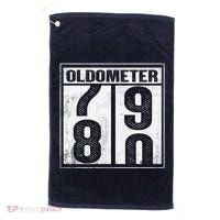 80th Birthday Eighty Years Old 80 Oldometer 7980 Retiring Golf Towel thumb 0