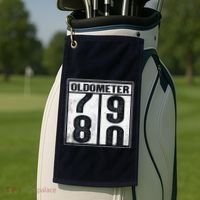 80th Birthday Eighty Years Old 80 Oldometer 7980 Retiring Golf Towel thumb 2