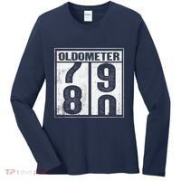 80th Birthday Eighty Years Old 80 Oldometer 7980 Retiring Women's Long Sleeve Shirt thumb 0