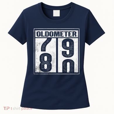 80th Birthday Eighty Years Old 80 Oldometer 7980 Retiring Women's T-Shirt