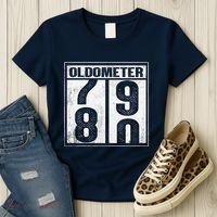 80th Birthday Eighty Years Old 80 Oldometer 7980 Retiring Women's T-Shirt thumb 3