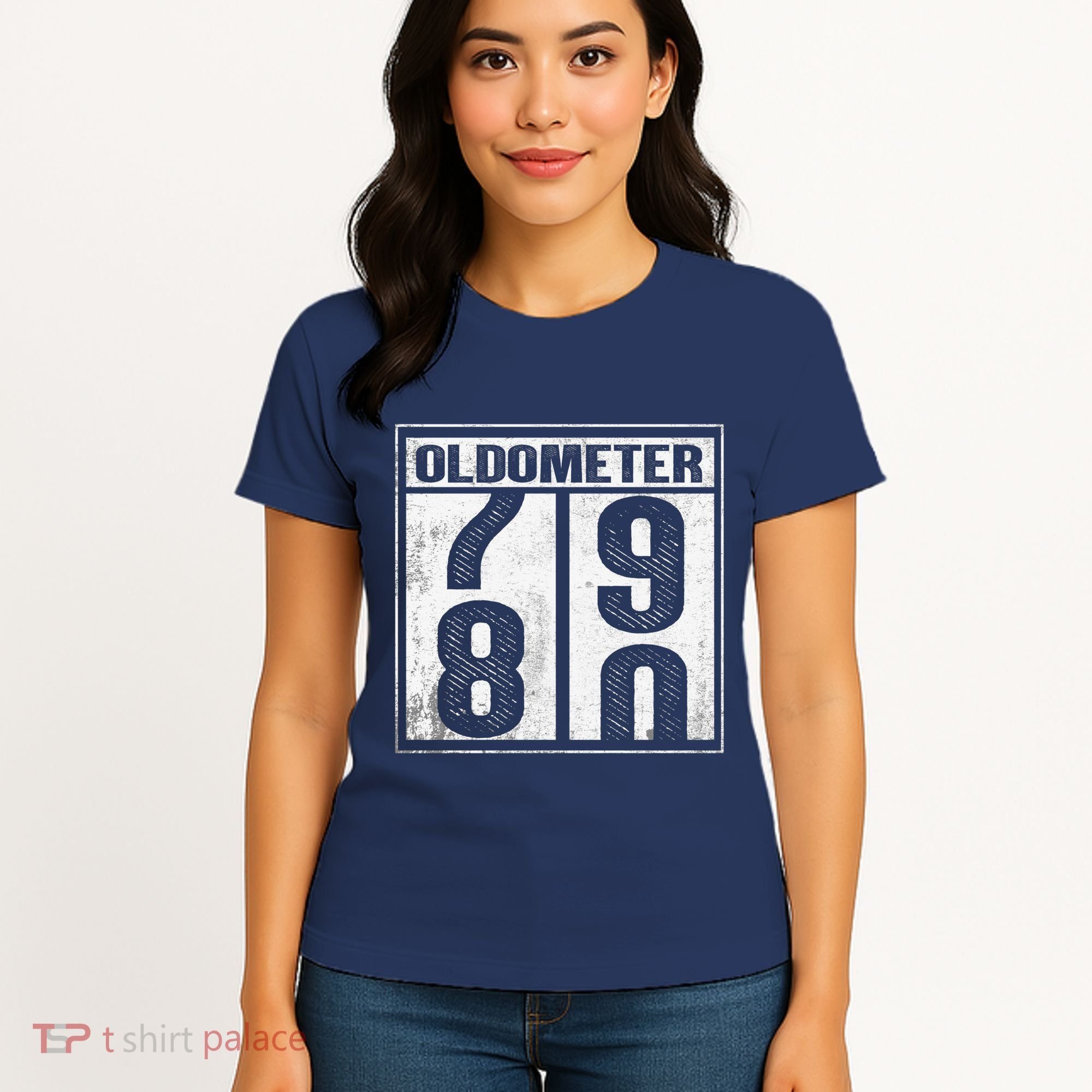 80th Birthday Eighty Years Old 80 Oldometer 7980 Retiring Women's T-Shirt
