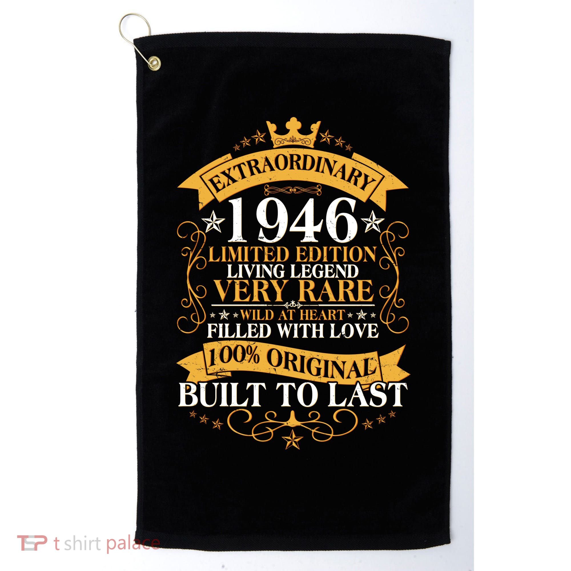 80th Birthday Extraordinary 1946 Limited Edition Living Legend Very Rare  Golf Towel