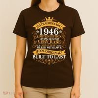 80th Birthday Extraordinary 1946 Limited Edition Living Legend Very Rare  T-Shirt thumb 4