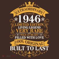 80th Birthday Extraordinary 1946 Limited Edition Living Legend Very Rare  T-Shirt thumb 7