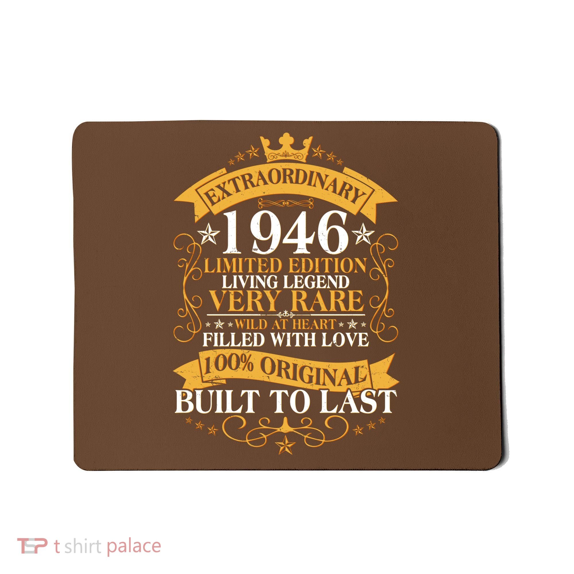 80th Birthday Extraordinary 1946 Limited Edition Living Legend Very Rare  Mousepad
