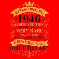 80th Birthday Extraordinary 1946 Limited Edition Living Legend Very Rare  Santa Hat thumb 1