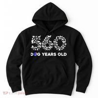 80th Birthday  Funny 560 Dog Years Old Gift Tees Hoodie thumb 0