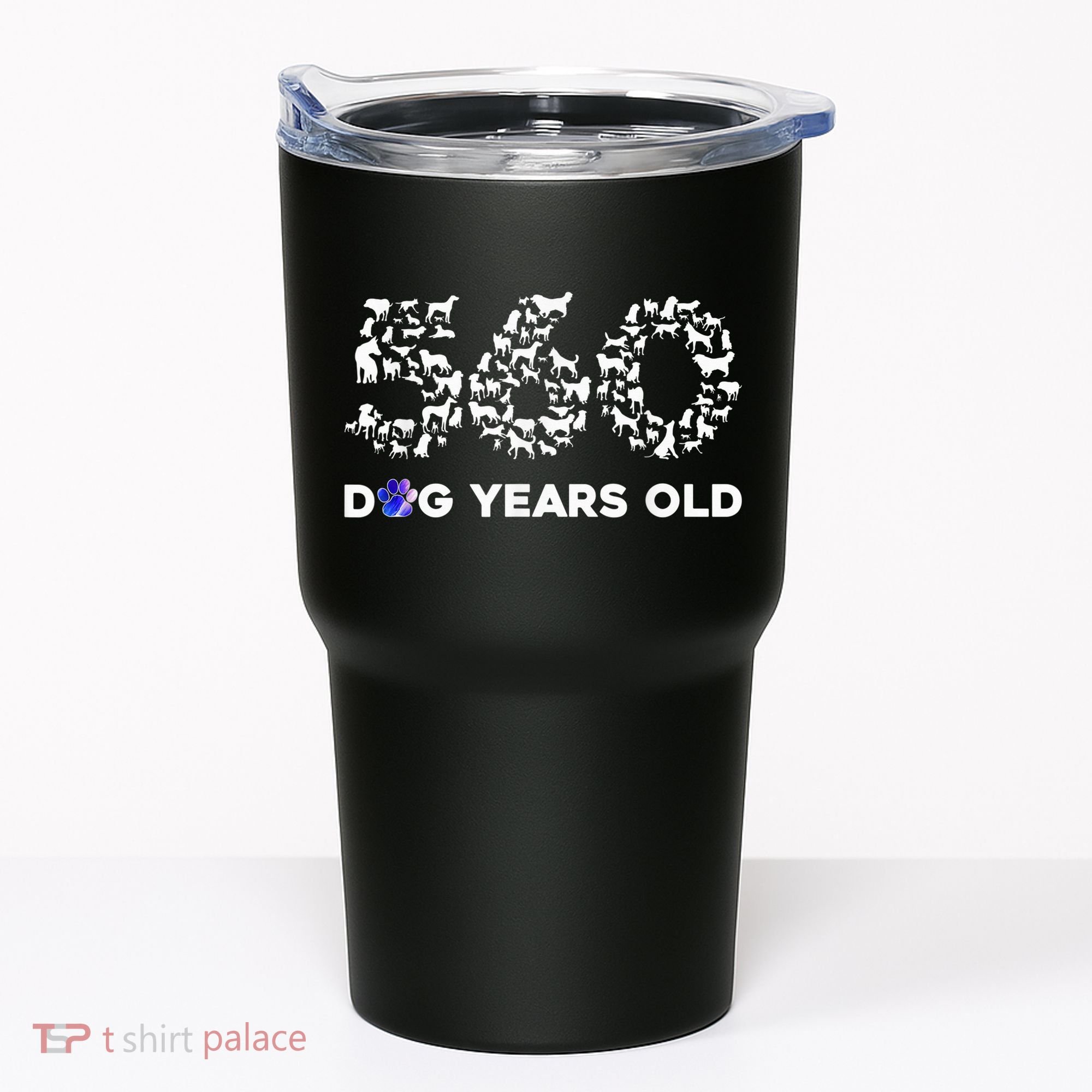 80th Birthday  Funny 560 Dog Years Old Gift Tees Tumbler