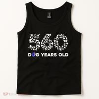 80th Birthday  Funny 560 Dog Years Old Gift Tees Tank Top thumb 2