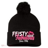80th Birthday Feisty And Fabulous Since 1946  Pom Pom 12in Knit Beanie thumb 0