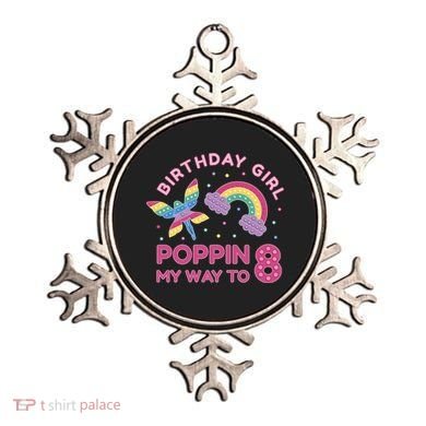 8th Birthday Girl Fairy Rainbow Ornament