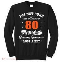 80th Birthday Gifts I Survived 80 Years Old Funny TZ2 Sweatshirt thumb 0