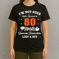 80th Birthday Gifts I Survived 80 Years Old Funny TZ2 T-Shirt thumb 4