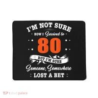 80th Birthday Gifts I Survived 80 Years Old Funny TZ2 Mousepad thumb 0