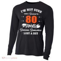 80th Birthday Gifts I Survived 80 Years Old Funny TZ2 Cooling Performance Long Sleeve Crew thumb 0