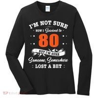 80th Birthday Gifts I Survived 80 Years Old Funny TZ2 Women's Long Sleeve Shirt thumb 0