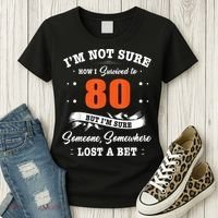 80th Birthday Gifts I Survived 80 Years Old Funny TZ2 Women's T-Shirt thumb 3