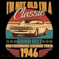 80th Birthday I'm Not Old I'm A Classic Custom Built Car 1946 Coffee Mug thumb 5