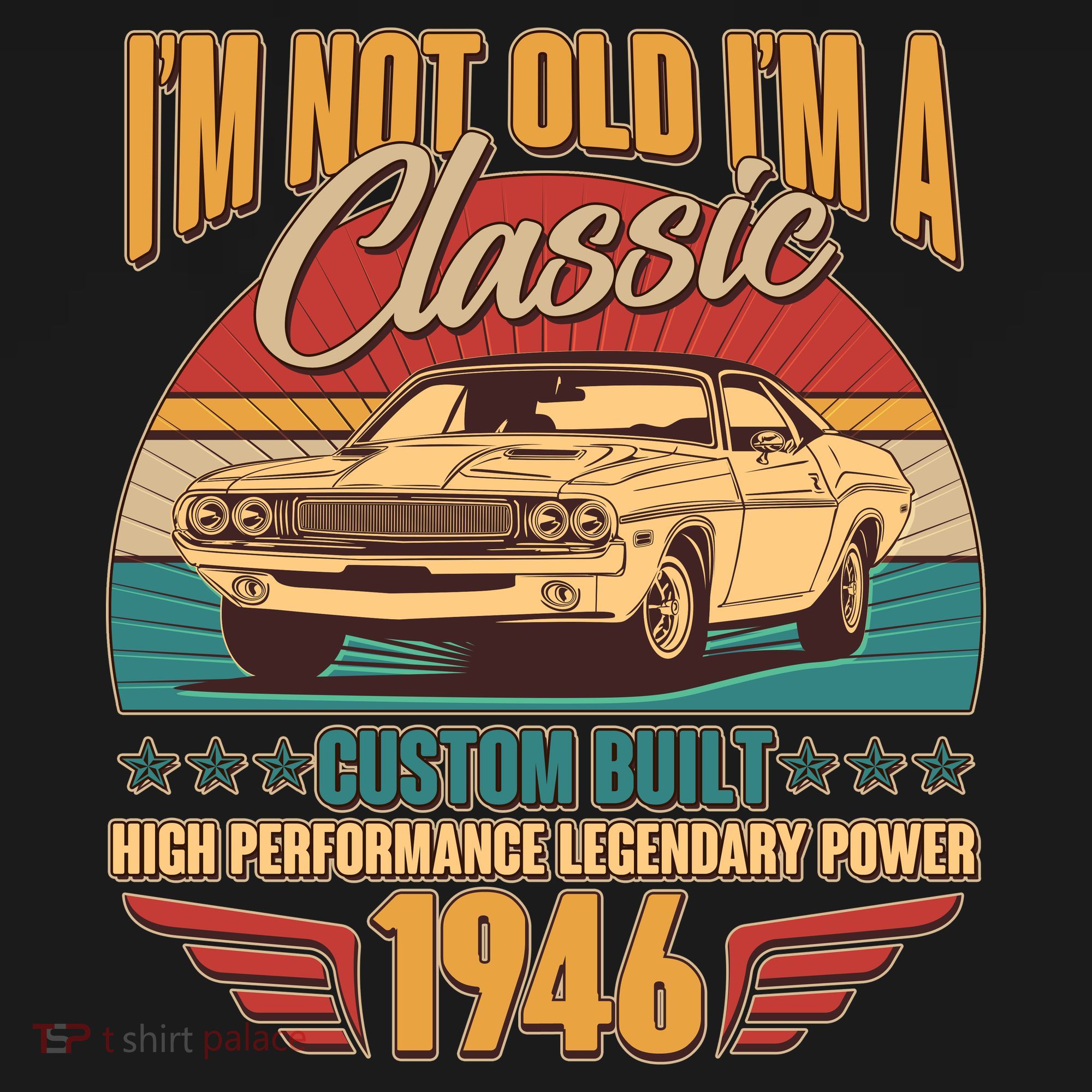 80th Birthday I'm Not Old I'm A Classic Custom Built Car 1946 Women's Hoodie