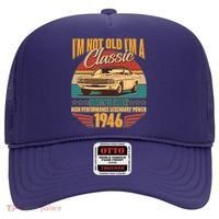 80th Birthday I'm Not Old I'm A Classic Custom Built Car 1946 Hat thumb 0