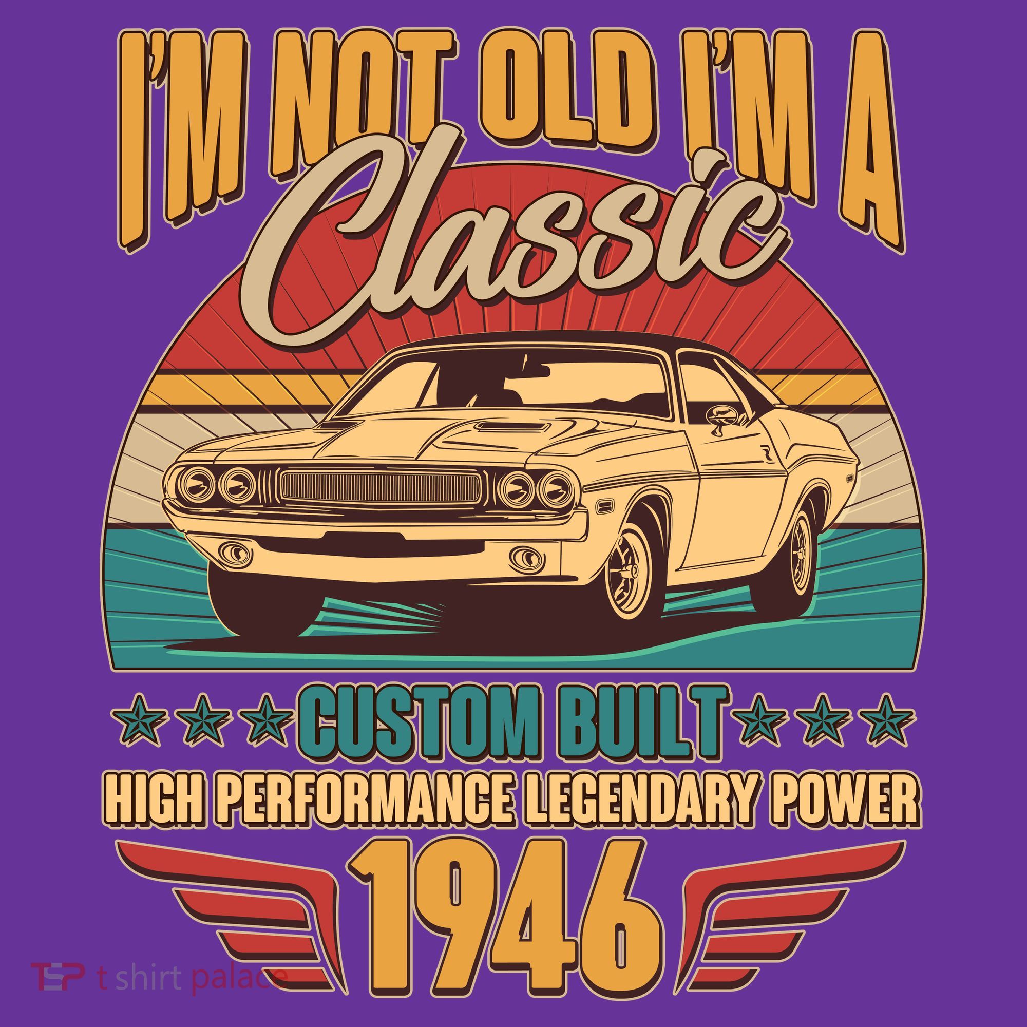 80th Birthday I'm Not Old I'm A Classic Custom Built Car 1946 Hat
