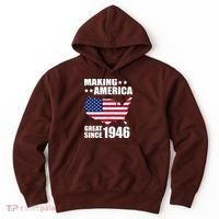 80th Birthday Making American Great Since 1946 Hoodie thumb 0