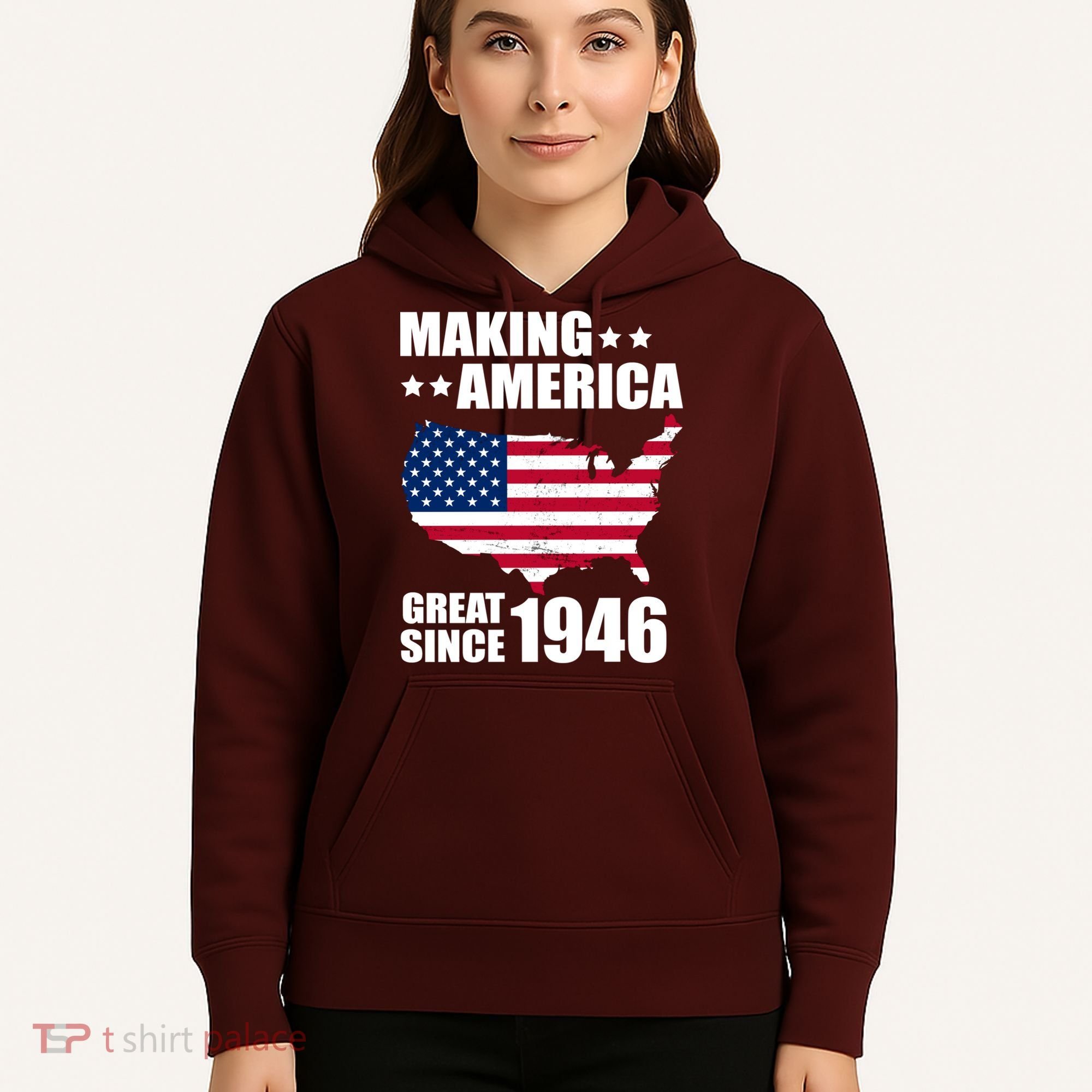 80th Birthday Making American Great Since 1946 Hoodie