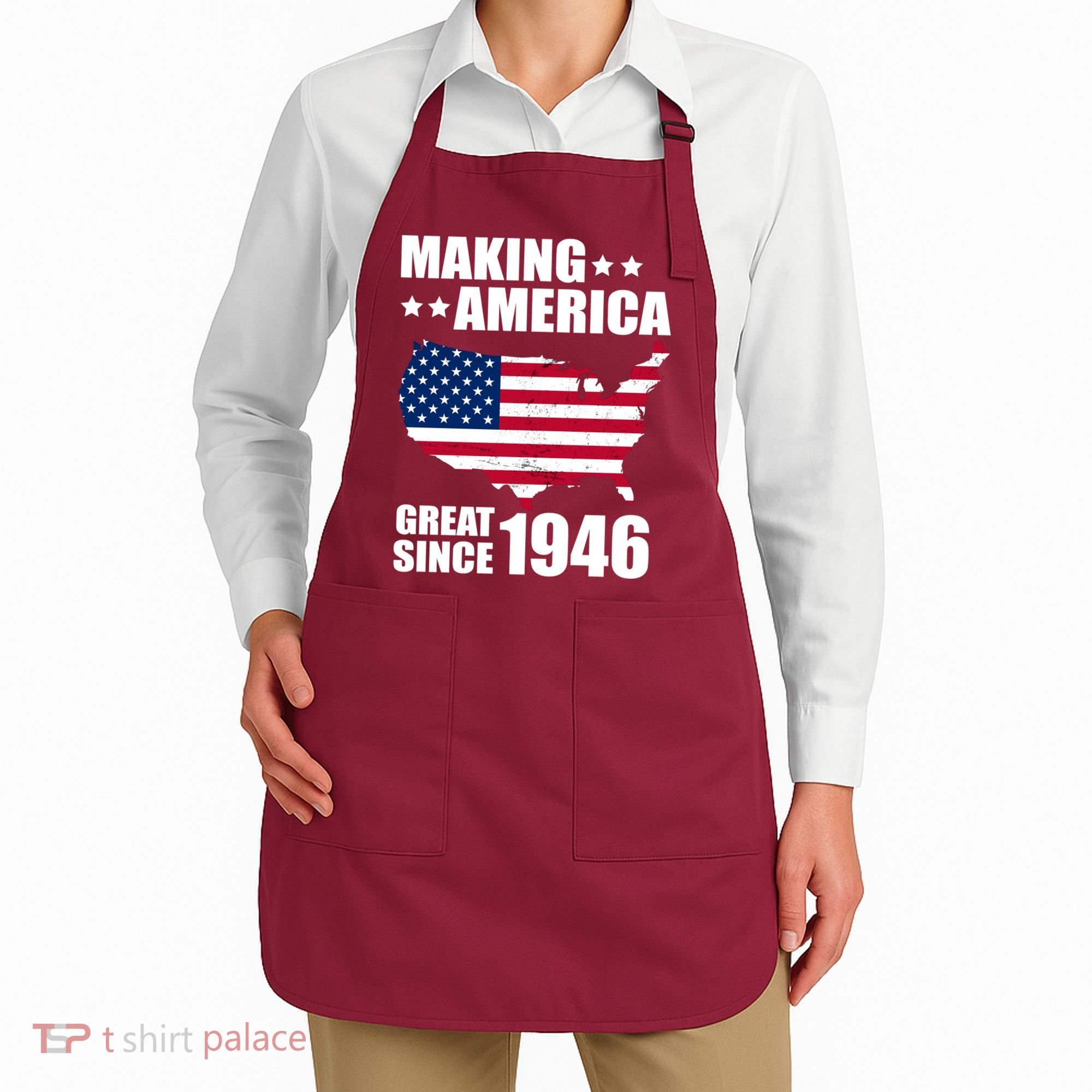 80th Birthday Making American Great Since 1946 Apron