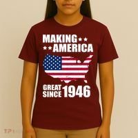 80th Birthday Making American Great Since 1946 T-Shirt thumb 4