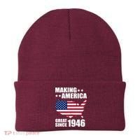 80th Birthday Making American Great Since 1946 Beanie thumb 0
