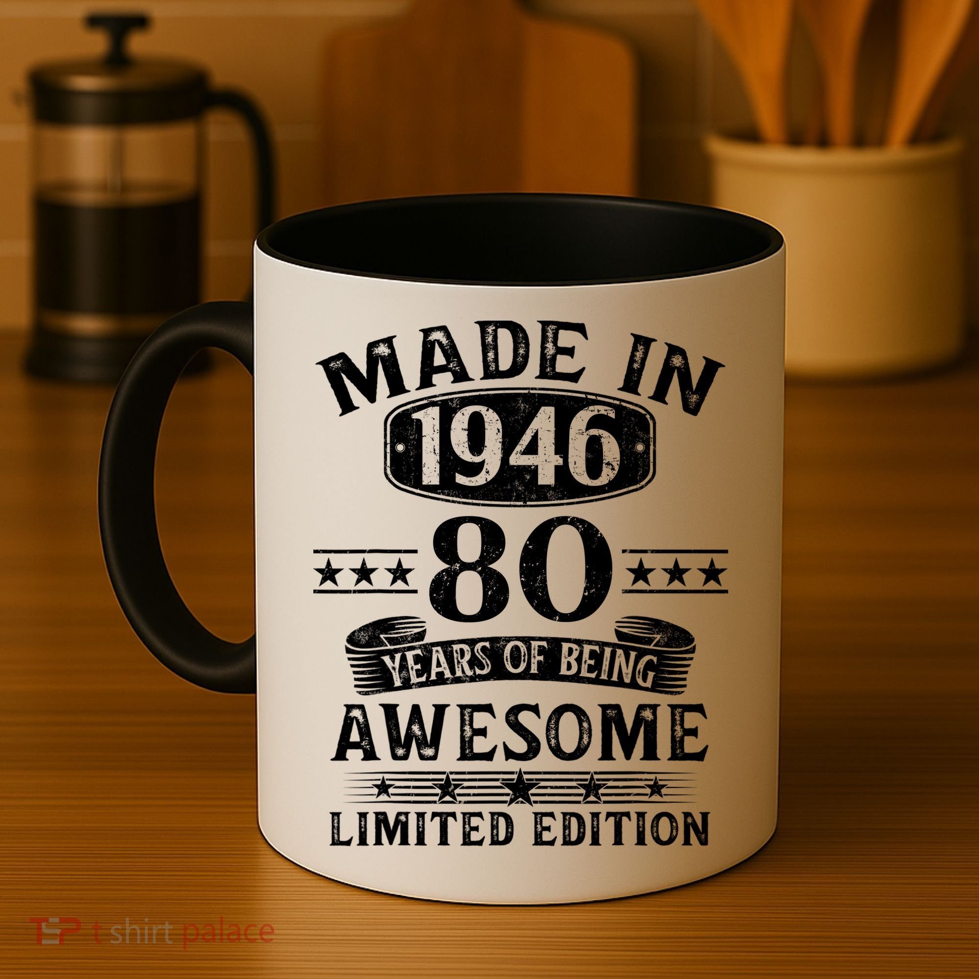 80th Birthday Made In 1946 80 Years Of Being Awesome Limited Edition Coffee Mug
