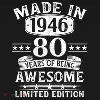 80th Birthday Made In 1946 80 Years Of Being Awesome Limited Edition Women's Hoodie thumb 2