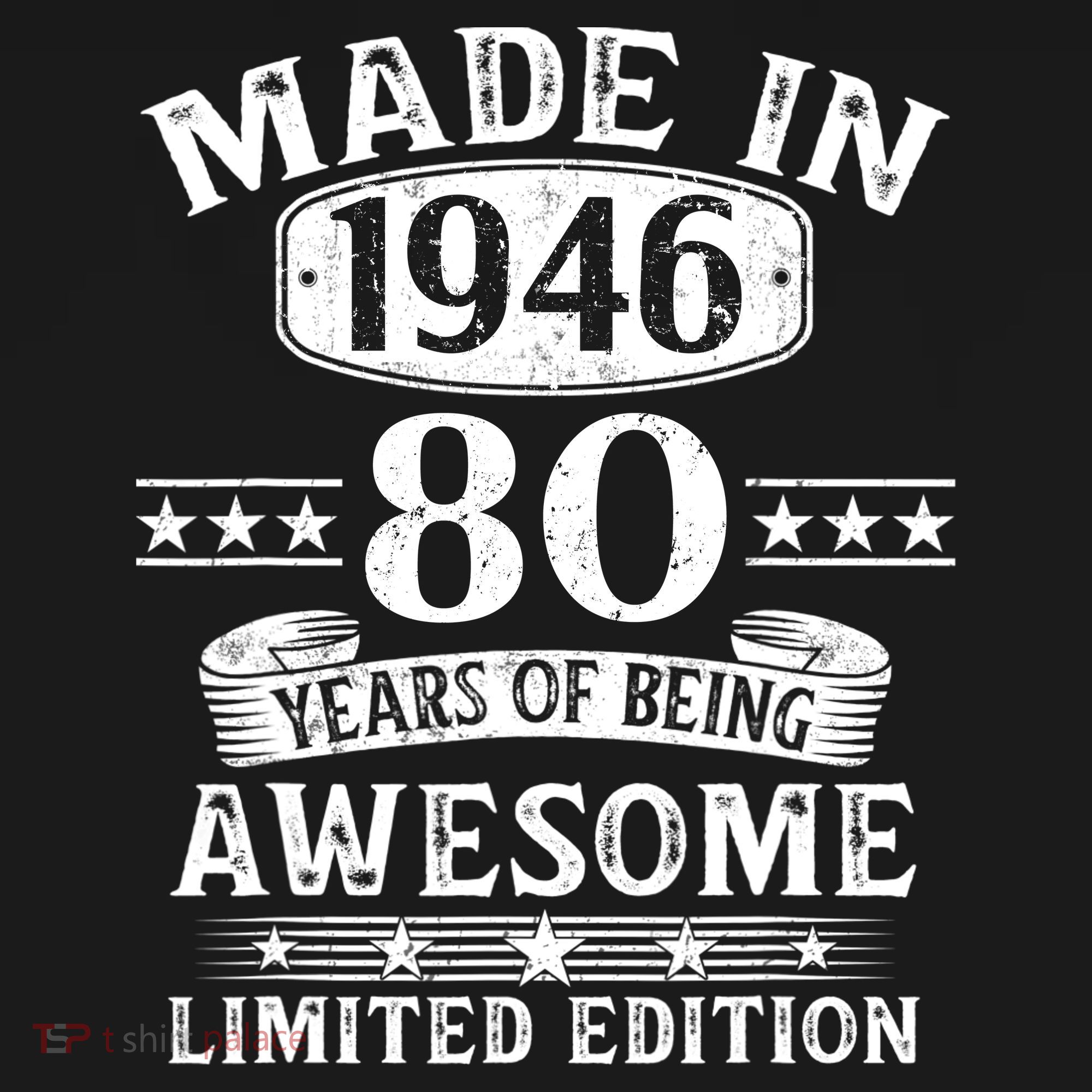 80th Birthday Made In 1946 80 Years Of Being Awesome Limited Edition Women's Hoodie
