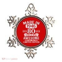 80th Birthday Made In 1946 80 Years Of Being Awesome Limited Edition Ornament thumb 0