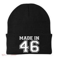 80 Birthday Made In 1946 Sports Jersey Beanie thumb 0