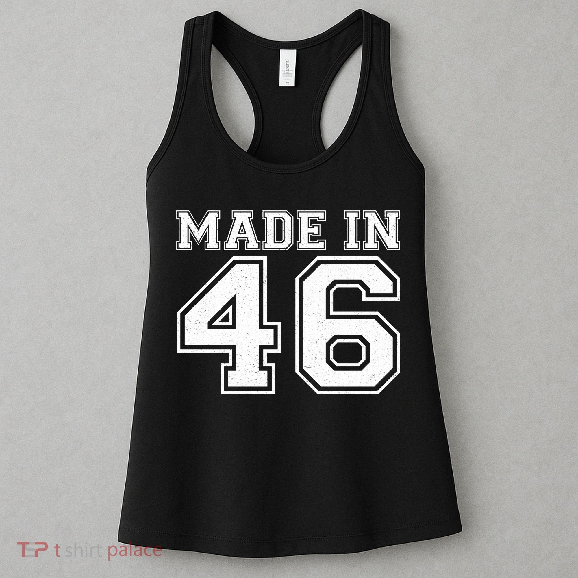 80 Birthday Made In 1946 Sports Jersey Women's Tank Top