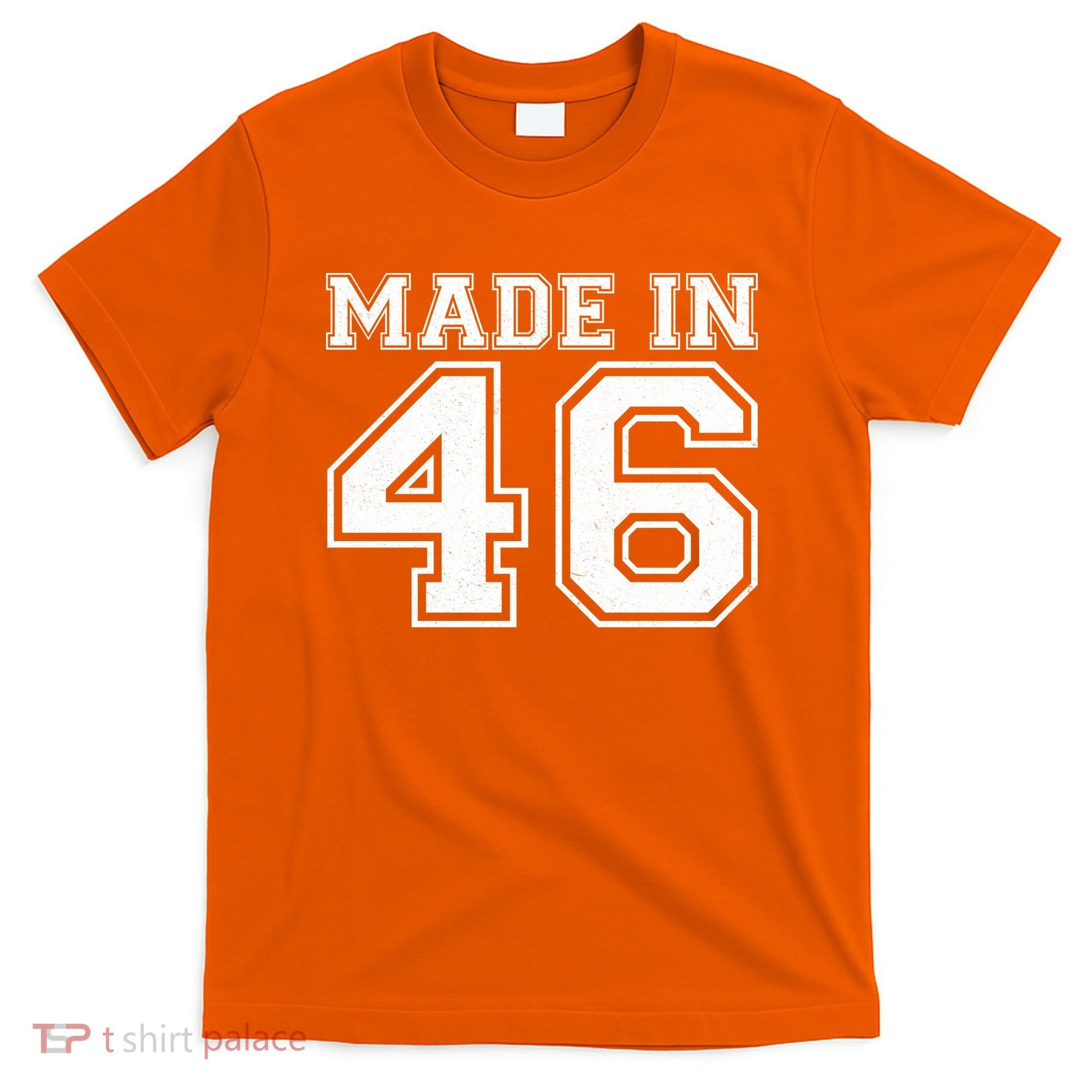 80 Birthday Made In 1946 Sports Jersey T-Shirt