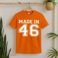 80 Birthday Made In 1946 Sports Jersey T-Shirt thumb 2