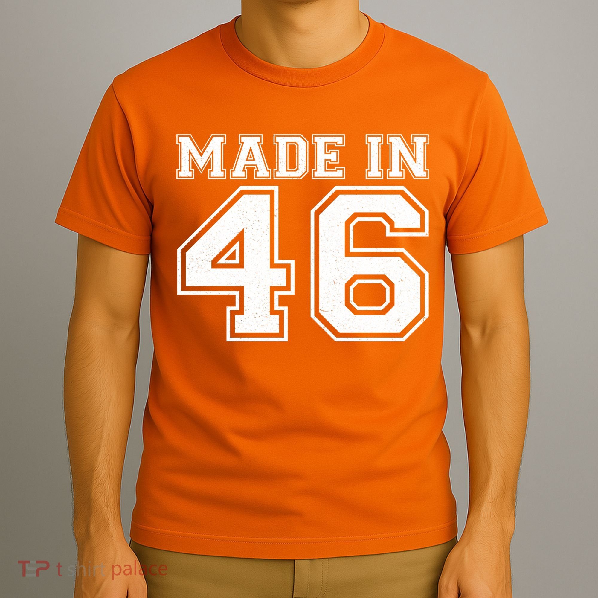 80 Birthday Made In 1946 Sports Jersey T-Shirt