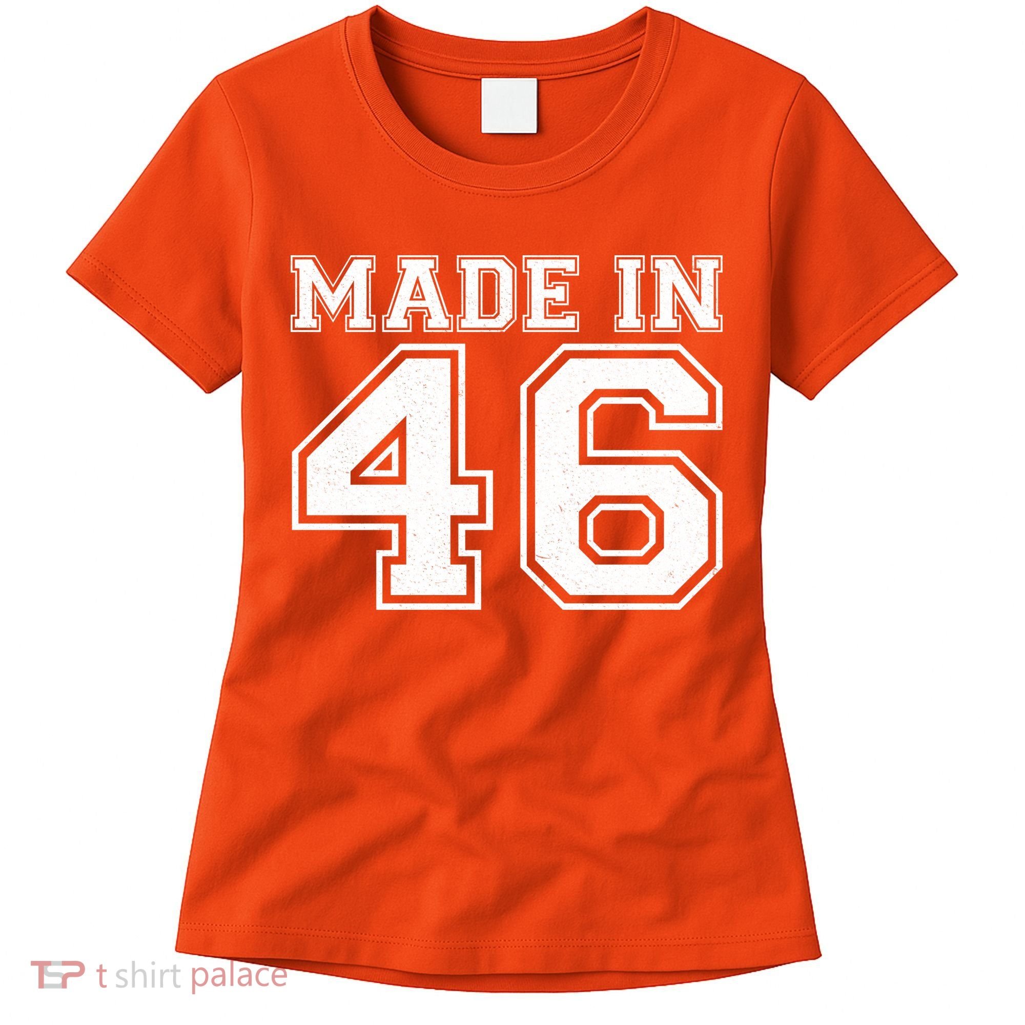 80 Birthday Made In 1946 Sports Jersey Women's T-Shirt