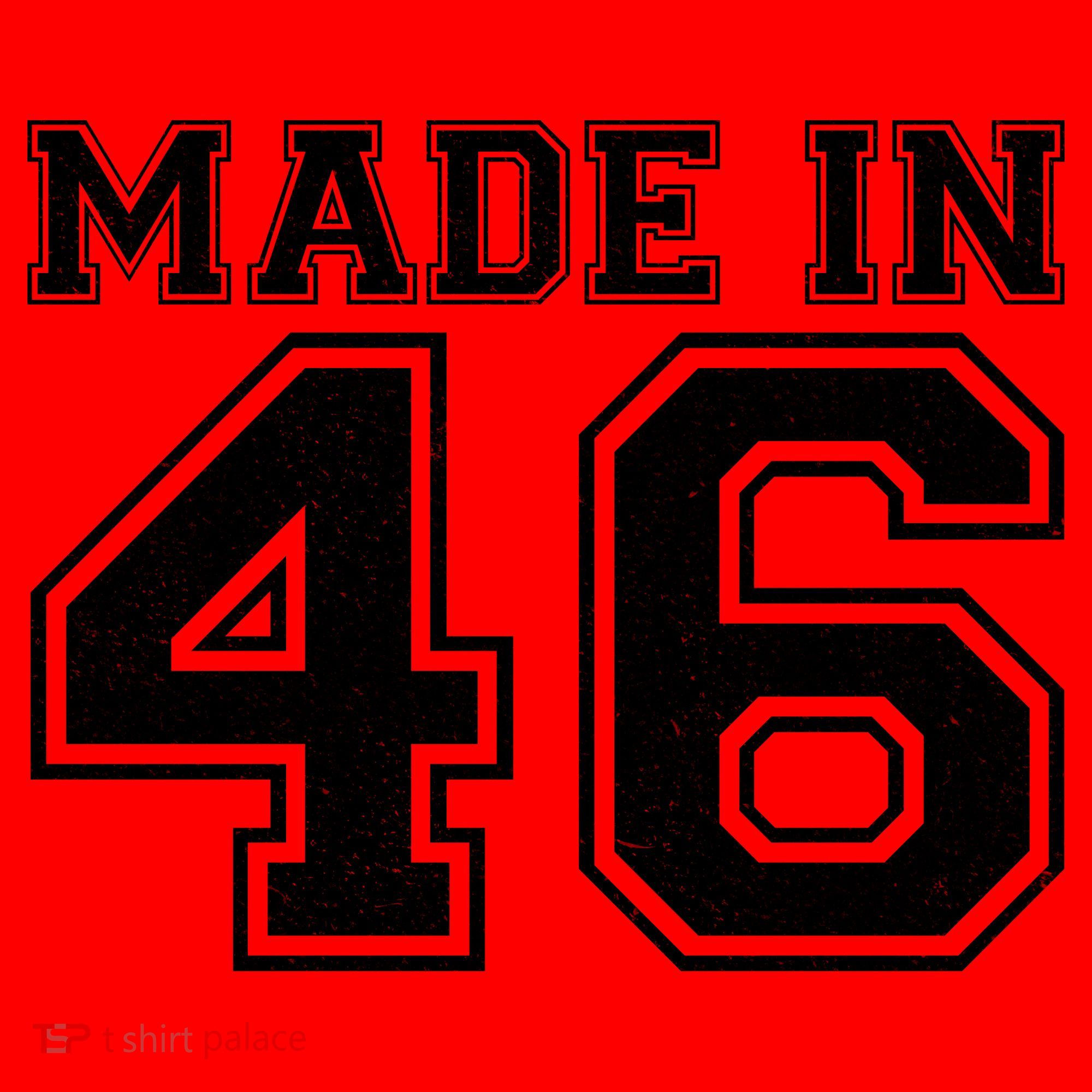 80 Birthday Made In 1946 Sports Jersey Santa Hat