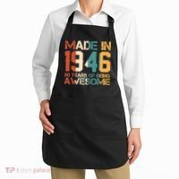 80th Birthday Made In 1946 80 Years Of Being Awesome Apron thumb 2