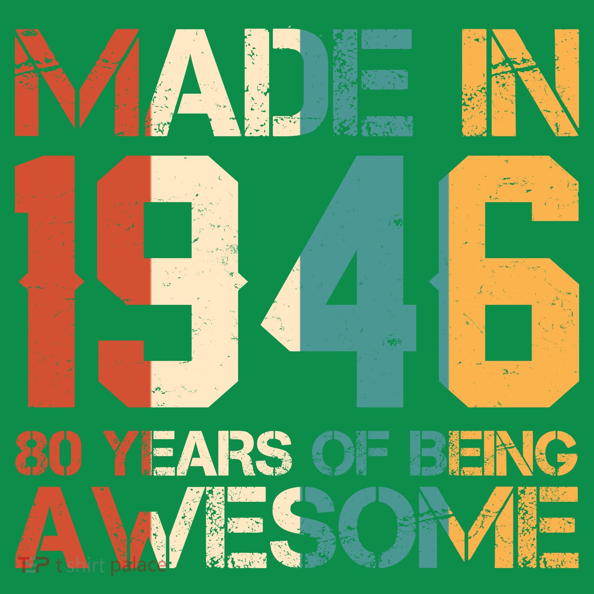 80th Birthday Made In 1946 80 Years Of Being Awesome Hoodie