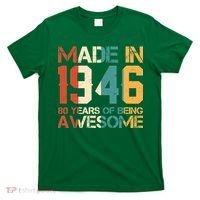 80th Birthday Made In 1946 80 Years Of Being Awesome T-Shirt thumb 0